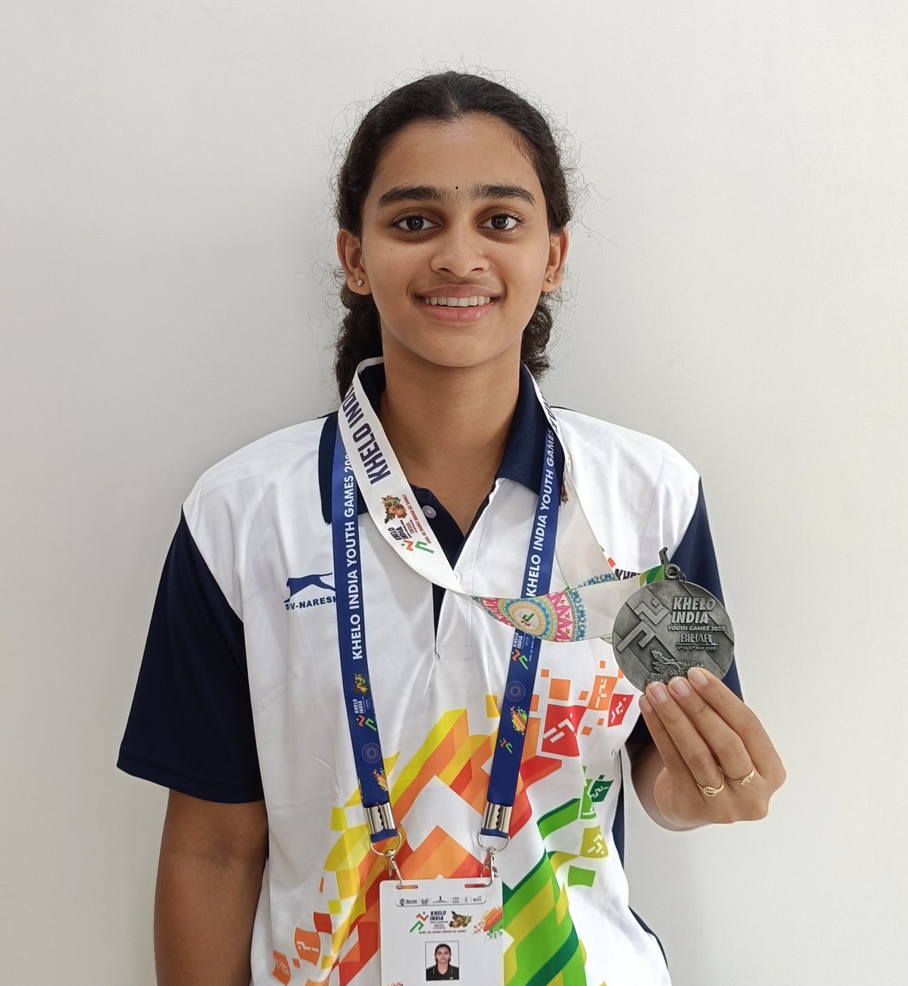 Ananya Arun, Tamil Nadu badminton player, at a competition